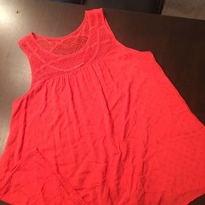 Liz Lang Flowy soft Crochet tank top